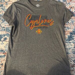 Gray Iowa State Cyclones Graphic T-Shirt